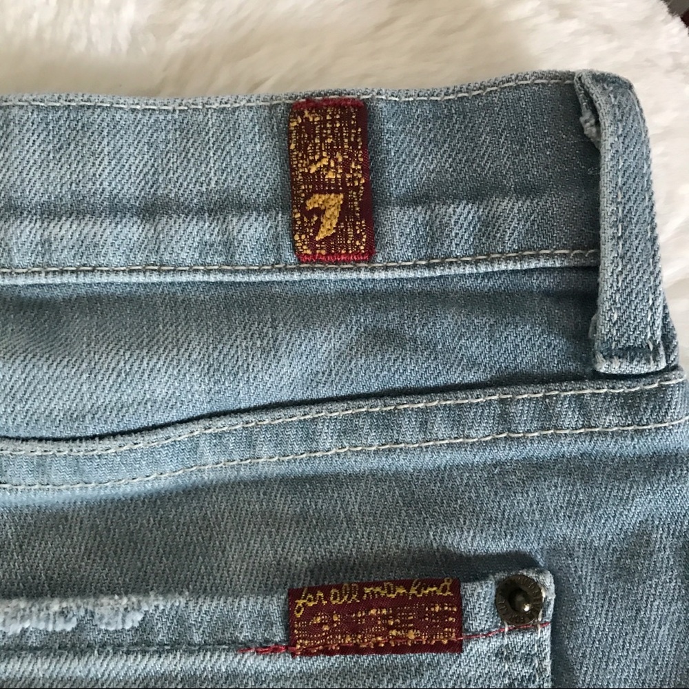 7 For All Mankind Light Wash Dojo Short Bermuda 30 - Picture 7 of 10